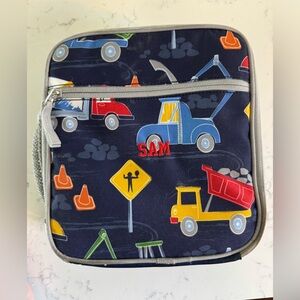 Pottery Barn Construction Vehicle Themed Kids Lunch Bag
